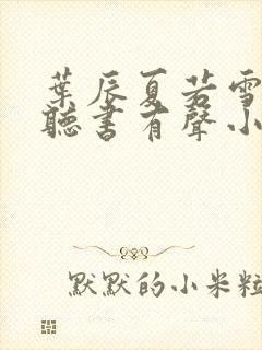 叶辰夏若雪孙怡听书有声小说