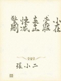 惊悚来袭小说无删减正版在线阅读封面