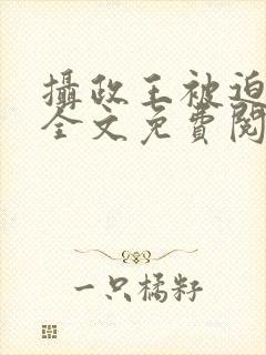 摄政王被迫承欢全文免费阅读