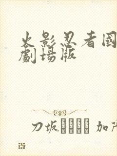 火影忍者国语版剧场版封面