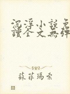 沉浮小说免费阅读全文无弹窗