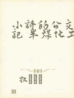 小诗的公交车日记 半煤化工