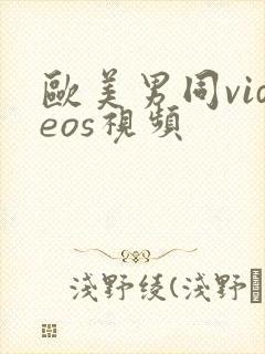 欧美男同videos视频封面