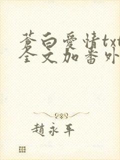 苍白爱情txt全文加番外