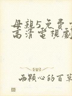 母亲5免费完整高清电视剧在