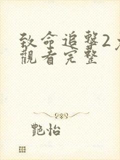 致命追击2免费观看完整