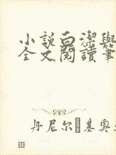 小说白洁与高义全文阅读笔趣阁白洁