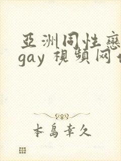 亚洲同性恋男 gay 视频网站