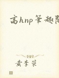 高hnp笔趣阁封面