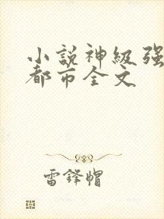 小说神级强者在都市全文