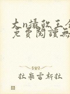 大n摄政王全文免费阅读无弹窗笔趣阁封面