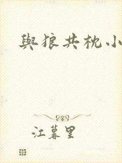 与狼共枕小说封面