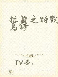 抗日之特战兵王马铮