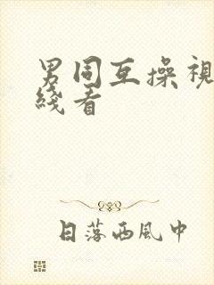 男同互操视频在线看