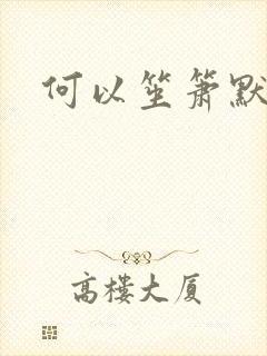 何以笙箫默小说