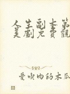 人生副本第一季美剧免费观看