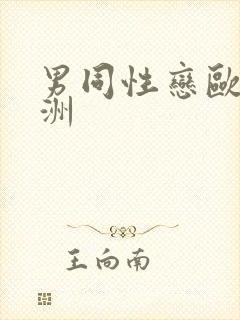 男同性恋欧美亚洲