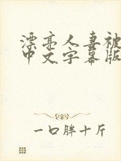 漂亮人妻被强中中文字幕版