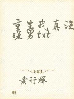 重生我真没想当暖男txt封面