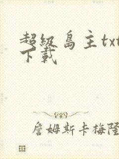 超级岛主txt下载