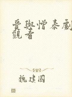 爱与憎泰剧在线观看