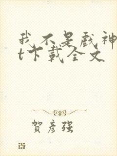 我不是戏神txt下载全文