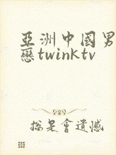 亚洲中国男同性恋twinktv