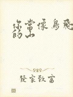 你当像鸟飞过你的山封面