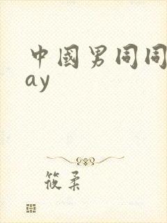 中国男同同性gay