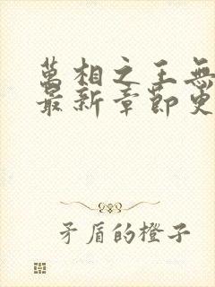 万相之王无弹窗最新章节更新