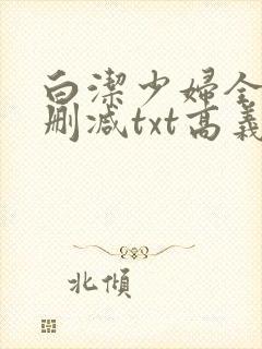 白洁少妇全文无删减txt高义