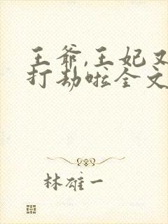 王爷,王妃又去打劫啦全文免费阅读封面