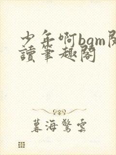 少年啊bgm阅读笔趣阁封面