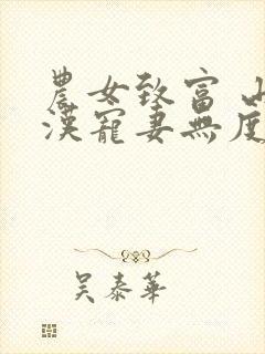 农女致富 山里汉宠妻无度txt