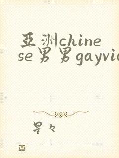 亚洲chinese男男gayvideo