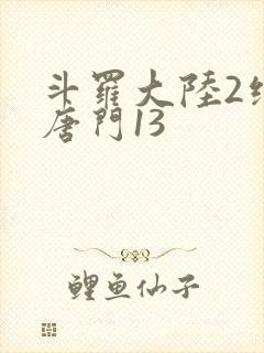 斗罗大陆2绝世唐门13