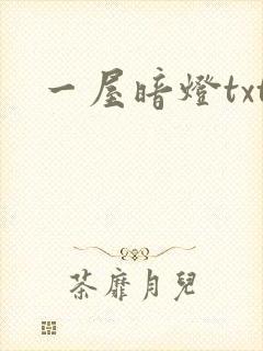 一屋暗灯txt封面