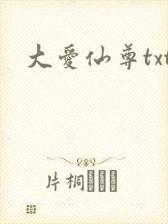 大爱仙尊txt封面