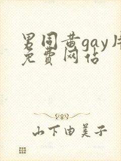 男同黄gay片免费网站封面