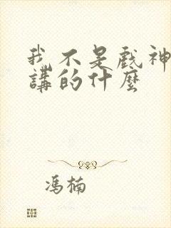 我不是戏神小说讲的什么