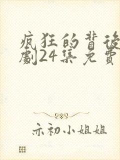 疯狂的背后电视剧24集免费观看