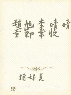 赵旭李晴晴最新章节常收