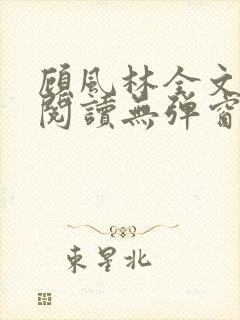 顾风林全文免费阅读无弹窗笔趣阁封面