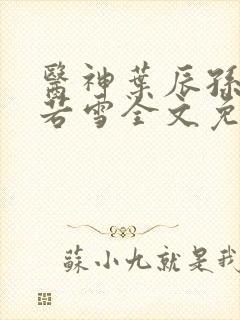 医神叶辰孙怡夏若雪全文免费阅读