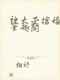 被太子抢婚之后笔趣阁