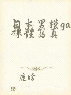 日本男模gay裸体写真封面