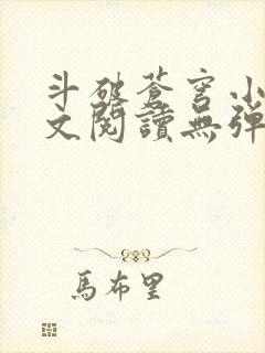 斗破苍穹小说全文阅读无弹窗