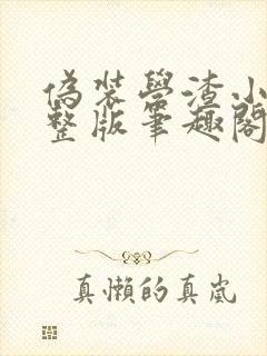 伪装学渣小说完整版笔趣阁