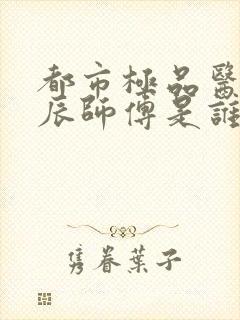 都市极品医神叶辰师傅是谁封面