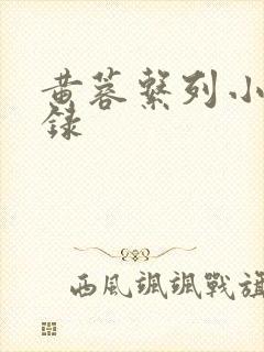 黄蓉系列小说目录